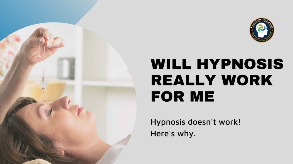 woman being hypnotized thinking will hypnosis work for me